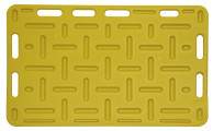 Ploča za tjeranje svinja 120×76cm - žuta