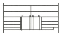 Modularna ograda s otvorom za napajanje 0,92 × 1,83m