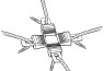 Križni spojnik za vrpce Litzclip® - do 3mm (5kom)